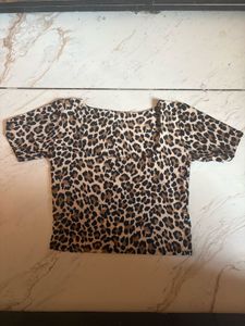 Leopard Print Crop Top made in Thailand