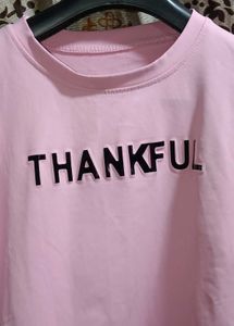 Girls’ Casual Sweatshirt –&#34;THANKFUL” Printed