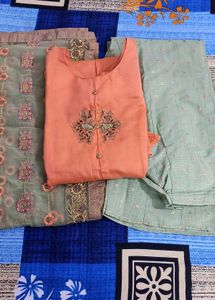 Elegant Embroidered Kurta Set