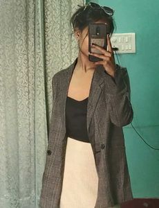 Plaid Blazer