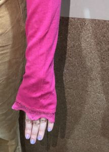 Hot Pink Fitted Top