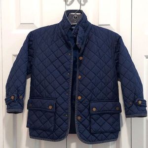 Ralph Lauren Imported Navy Quilted Jacket.