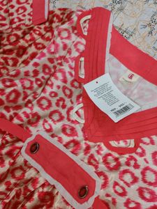 New Animal Print Satin Top