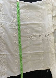White Embroidered Kurta