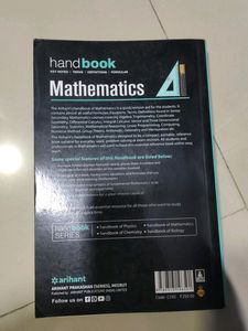 Arihant Mathematics Handbook For Class 11, 12, JEE