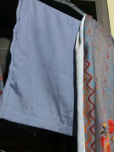 Floral Print Winter Kurta Set