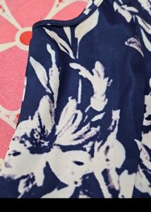 Elegant Navy Floral Dress