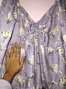 (Price Drop) Fully Flared Floral Frock 🔮💜