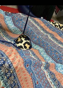 blue kaftan top