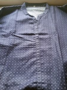 Cotton Kurta With Collar
