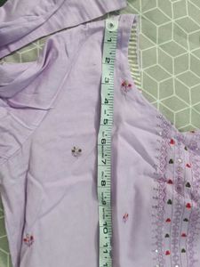 Cotton Levender Suit