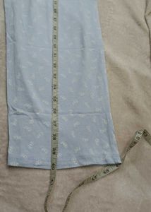 white printed cotton  trouser new