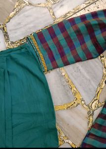 Ethnic Silk Kurta Set Crepe Dupatta