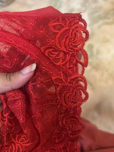 red laced wired bralette