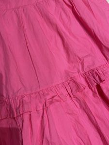 Pink Ruffle Hem Dress