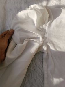 Elegant White Puff Sleeve Top