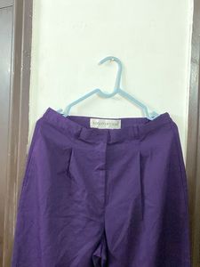 high rise Purple Wide Leg Pants waist 30/3