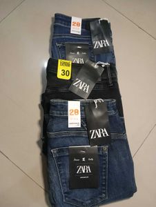 3 piece pack  Zara Denim Jeans28,28,30