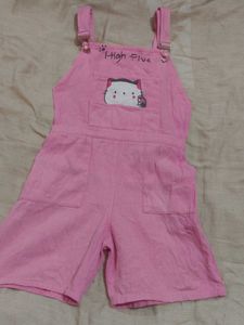 Cute Pink Overalls