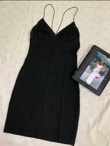 h&m Chic Black Mini Dress