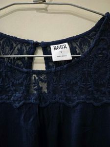 Blue Lace Top