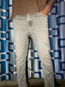 Gray Denim Jeans
