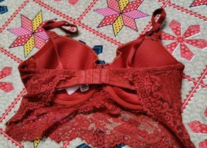Red Lace Bra
