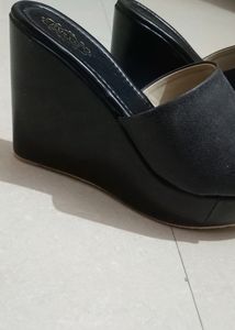 Black High Wedges