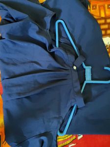 Blue High Neck Tunic