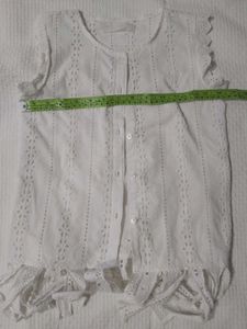 White Tops With Blue Skirt
