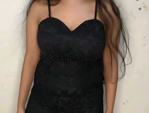 Elegant Black Party Gown