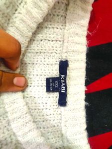 Ivory Knit Pullover Sweater