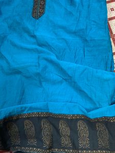 Cute Blue Cotton Kurti