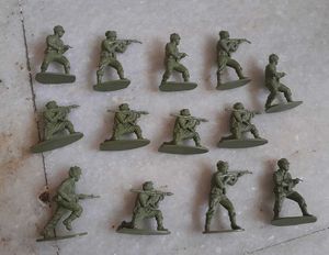 Vintage Green Army Men Figures