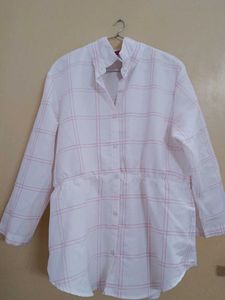 Pink Plaid Tunic Top