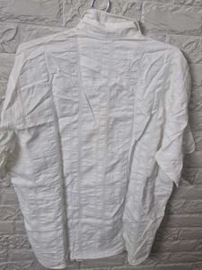 Men&#39;s White Short Sleeve Shirt