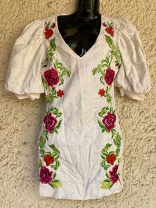 Floral Embroidered Dress