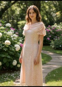 Elegant Lace Midi Dress