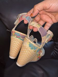 Floral Wedge Heels