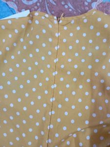 Polka Dot Peplum Top