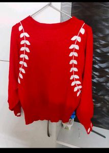 Semi Woolen Stretchable Top For Women