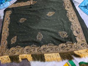 Aari Tari Work Saree 🧿
