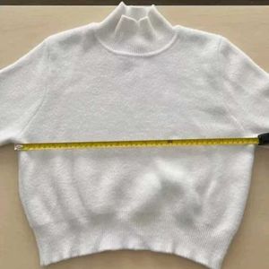 Zara Womens Cropped Mock Neck Sweater Size M