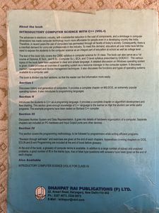 COMPUTWR SCIENCE C++ AK SHARMA vol 1