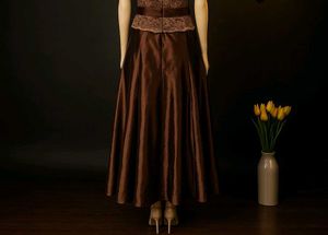 Sale 🎉🎊Elegant Brown Ethnic Gown