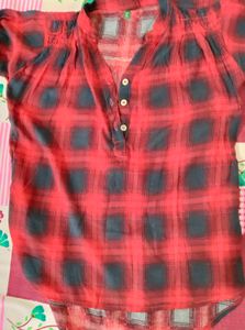 Red &amp; Black Pattern Shirt