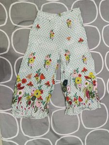 Floral print plazo (short)