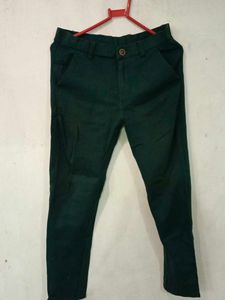 Green Stretchable Pant For Men