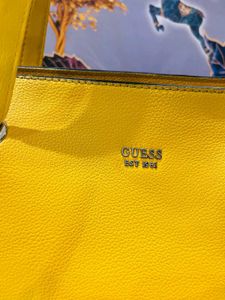 Guess yellow handbag