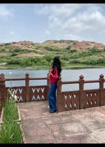 Dark Pink Colour T-shirt Cum Kurti For Girls